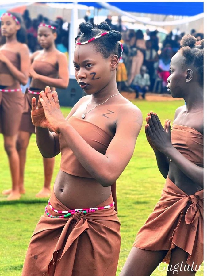 Young dancers in traditional dress performing
